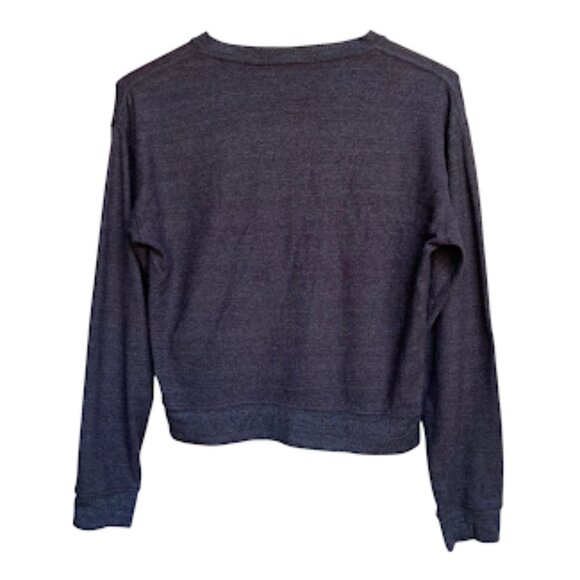 SPIRITUAL GANGSTER | Love Savasana Heather Grey Pullover Graphic Sweatshirt M - Picture 3 of 12